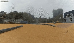 자동차 서킷에서 드론으로 쫒아다니다