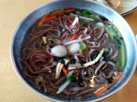 메밀옹심이칼국수Feat 꿩만두 약간의 비빔막국수