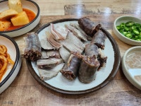 점심은 오랜만에 순대국밥 정식