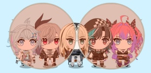 버튜버 플로우 글로우 공용 선글라스gif