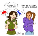 미국 a 야 둘 중 하나 골라 b 둘 중 하나가 거짓말 안 하면