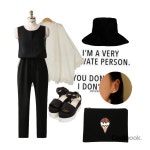 올블랙코디,올블랙,모던시크,dailylook,all_black,블랙,allblack,modern,Chic,dailycodi 코디 by 개미 - 코디북 올블랙코디... 