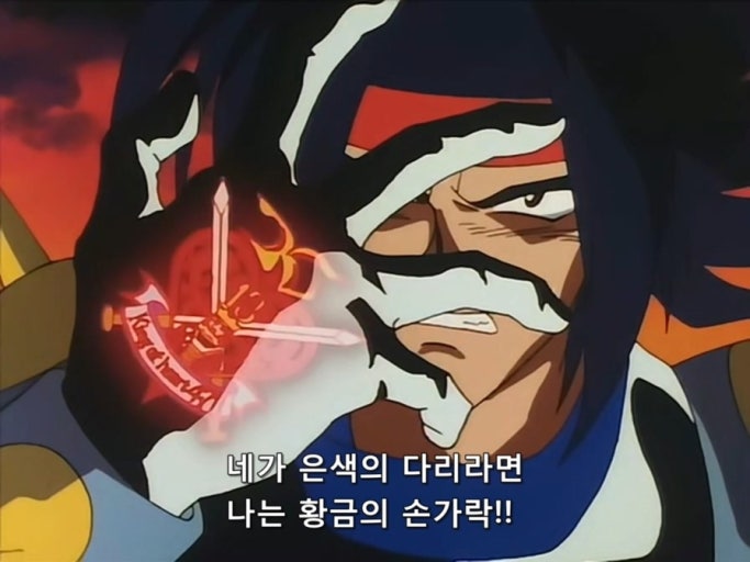 도몬 카슈와 샤이닝 건담 전투 장면