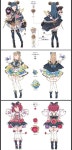 스쿠페스 5주년 기념 스쿨 아이돌 의상 콘테스트 Aqours 일차선발 디자인 상세