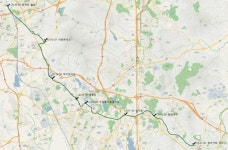 걸어서 안양에서 용인까지