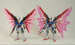 HGCE 1144 데스티니 건담 해외 리뷰 3 빛의 날개 파츠 비교