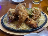 삼통치킨에서 먹은 마늘치킨