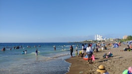 제주 삼양 검은모래해변