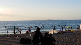제주 삼양 검은모래해변