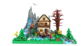 레고 창작 호수 위의 집