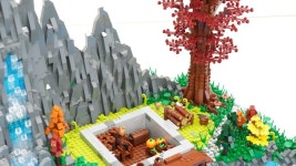 레고 창작 호수 위의 집