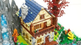 레고 창작 호수 위의 집