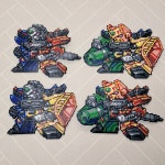 펄러비즈 가오가이가 용신로봇 4기체 슈로대버전