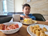 일요일 아들 아침밥은 새우볶음밥 feat아들