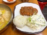 잔치국수수제돈까스 6000원