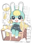 모동숲 사우나 중인 미첼