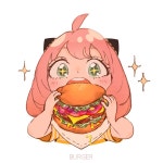 스파이패밀리 아냐가 와구와구 먹는 그림png