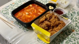 집에서 치킨 먹었습니다 성남 태평동 걸작떡볶이치킨