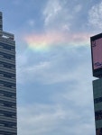 오늘 서울역에는 무지개 울산역에는 햇무리가 떳다고함