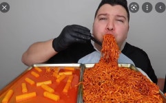 수정 너무 과도하게 한국먹방을 하는 미국인jpg