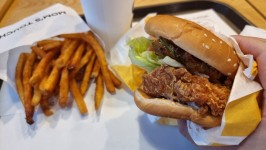 오늘의 식사 여의도 야마야 맘스터치 야채통통버거