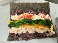 킹크랩 참치 마요 김밥