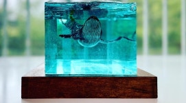 첫번째 레진아트 완성했어 칭찬해조