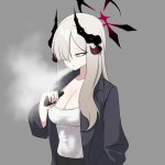 블루아카 전자담배 피는 마코토짤
