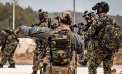 미 육군 그린베레와 훈련하는 특전사