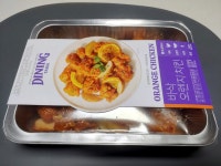매콤마늘닭갈비 도시락과 바삭오렌지치킨