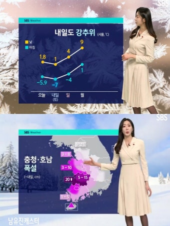 내일 강추위 기승해안가 강풍 유의 충청 호남 폭설 미세먼지 좋음