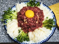 주말 마무리로 육회