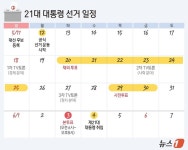 그래픽 21대 대통령 선거 일정