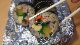 CU 튀김우동 어머니표 참치김밥