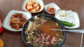 자갈치시장 선지국밥부전시장 2000원짜리 짜장면