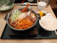 오늘자 점심사보텐김치가츠나베