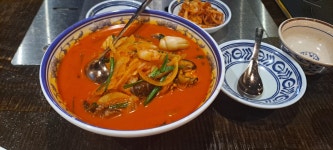 용인수지 미가훠궈집에서 짬뽕