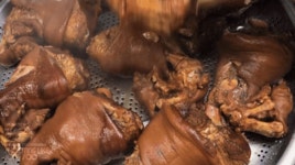 청도중고등학교 급식으로 나오는 왕족발