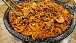 전북오리 주물럭이 맛있던 청면옥
