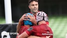 Pro14: Munster into semi-finals after thrashing 13-man Connacht in 49-12 win - BBC Sport Pro14: Munster into semi-finals after... 