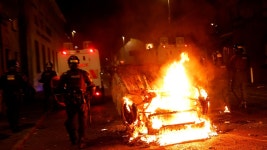 Police In Ballymena Deploy Water Cannon - BBC iPlayer Police In Ballymena Deploy Water Cannon