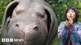 Giant pig movie Okja in Netflix and cinema controversy