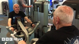 Derbyshire gym-goer, 90, works out three times a week - BBC News Man, 90, hits gym three days a week