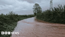 West of England battered by Storm Bert - BBC News West of England battered by Storm Bert