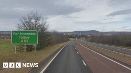 Woman dies and man seriously injured in A9 crash in Inverness