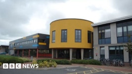 Guersneys St Sampsons High School hall damaged in storm - BBC News Guersneys St Sampsons High School hall damaged in storm
