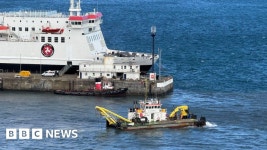 Dredging works carried out in Douglas harbour