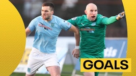 Irish Cup quarter-finals: Sky Blues seal semi-final spot with shootout victory over Larne - BBC Sport Sky Blues seal semi-final... 