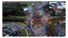 A46 bridge beams lowered into place near Coventry - BBC News A46 bridge beams lowered into place near Coventry