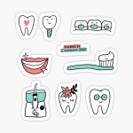 Dentist Sticker for Sale by Kimprut | Redbubble Dentist Sticker for Sale by Kimprut